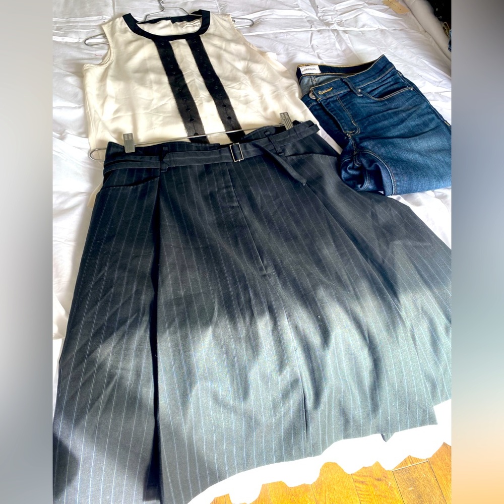 Amazing trio! - top, skirt and jeans.